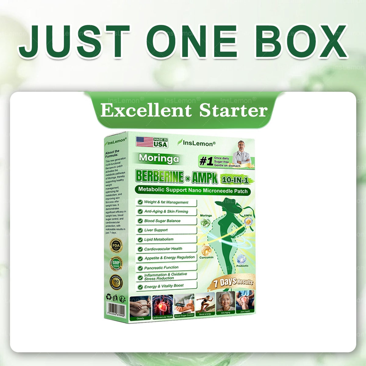 𝐈𝐧𝐬𝐋𝐞𝐦𝐨𝐧® 𝗠𝗼𝗿𝗶𝗻𝗴𝗮 × 𝗕𝗲𝗿𝗯𝗲𝗿𝗶𝗻𝗲 × 𝗔𝗠𝗣𝗞 𝟭𝟬-𝗶𝗻-𝟭 𝗠𝗲𝘁𝗮𝗯𝗼𝗹𝗶𝗰 𝗡𝗮𝗻𝗼 𝗣𝗮𝘁𝗰𝗵🇺🇸 (𝐎𝐧𝐜𝐞 𝐃𝐚𝐢𝐥𝐲, 𝐂𝐡𝐚𝐧𝐠𝐞𝐬 𝐢𝐧 𝟕 𝐃𝐚𝐲𝐬) ✅ 𝐅𝐨𝐫 𝐎𝐛𝐞𝐬𝐢𝐭𝐲, 🅛🅞🅞🅢🅔 🅢🅚🅘🅝, 𝐃𝐢𝐚𝐛𝐞𝐭𝐞𝐬, 𝐒𝐥𝐞𝐞𝐩 𝐀𝐩𝐧𝐞𝐚 & 𝐉𝐨𝐢𝐧𝐭 𝐈𝐬𝐬𝐮𝐞𝐬