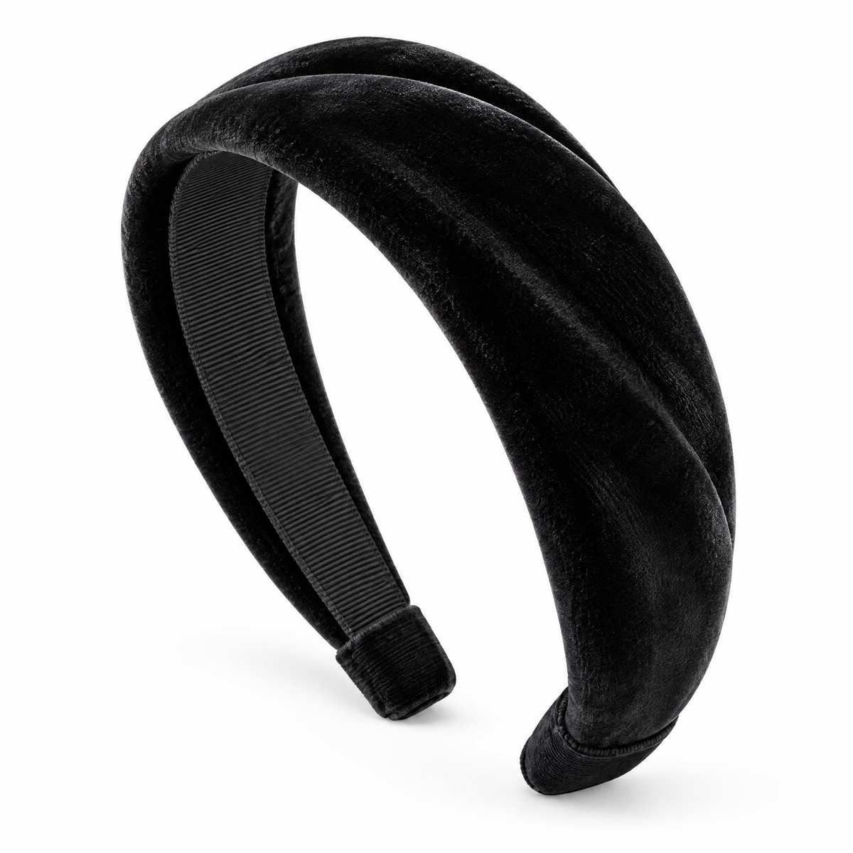 Prvoeian™ Elowen Vintage Velvet Padded Headband — Wide Retro Hair Band for Women