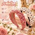 Prvoeian™ Colette Polka Dot Braided Headbands, 2-Pack — Printed Woven Hair Bands